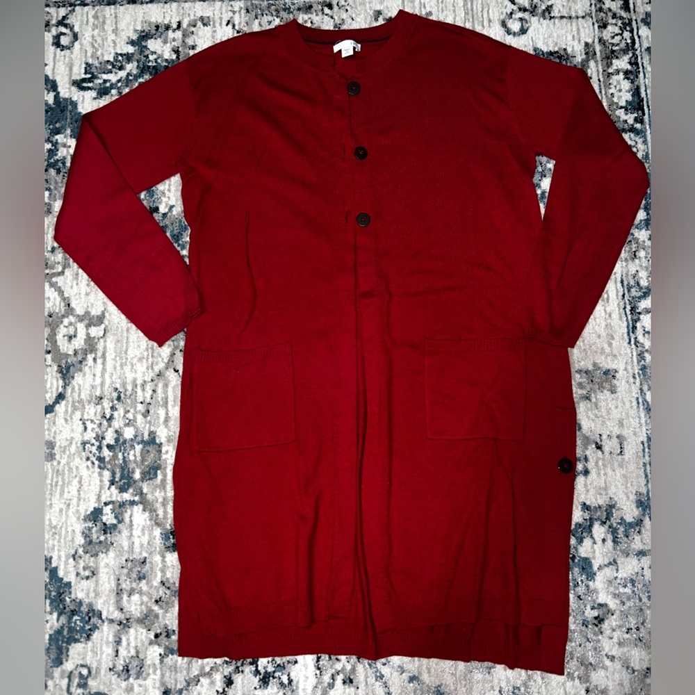 Women’s Red Cardigan